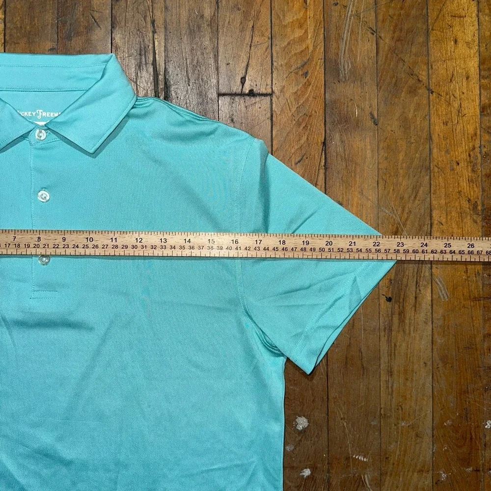Hickey Freeman Polo Shirt‎ Men's Small Turquoise Short Sleeve Golf Performance